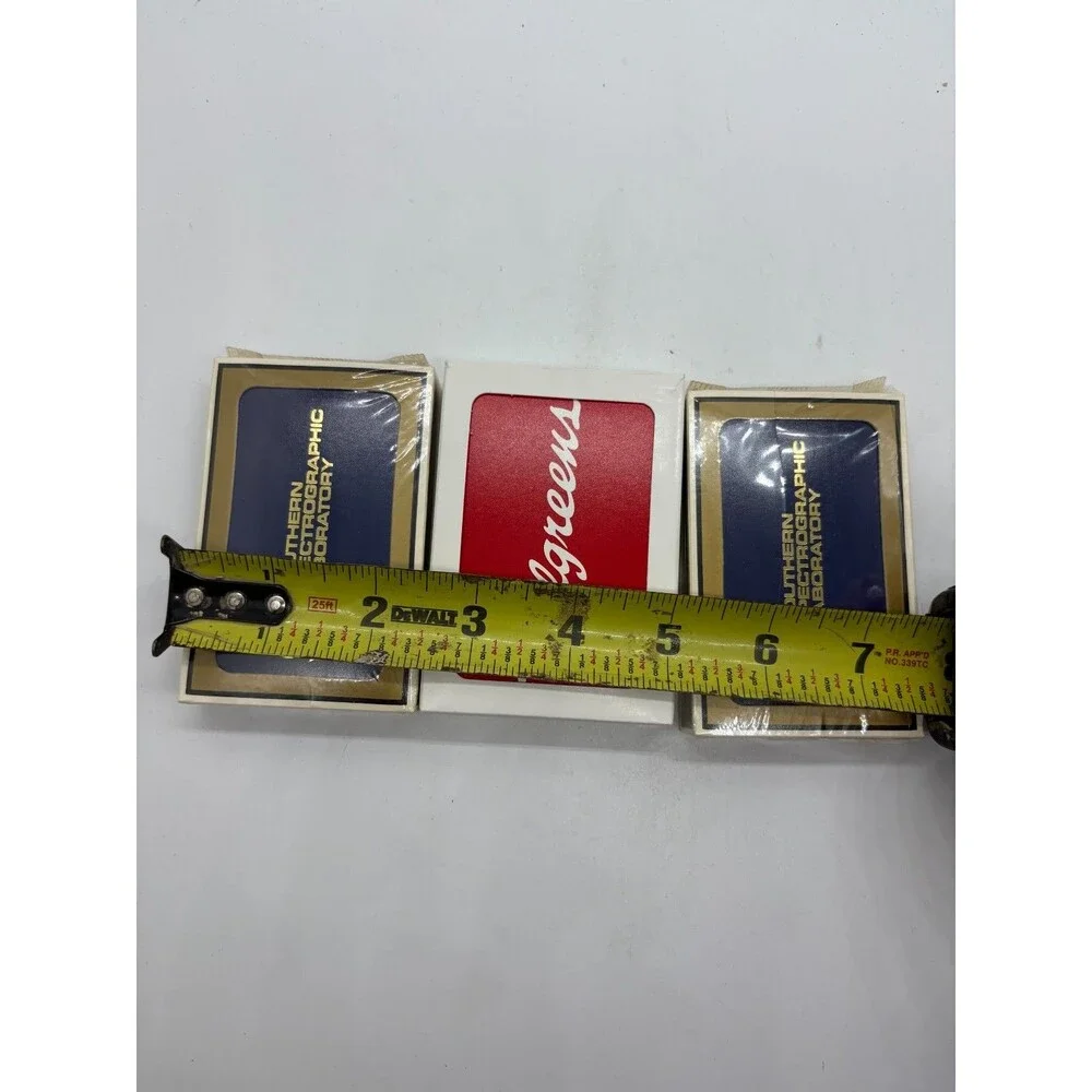 Advertising Playing Cards Lot: Walgreens Red Logo & Southern Spectrographic Lab